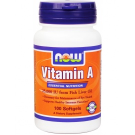 NOW Vitamin A 25000 IU